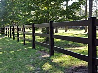 <b>3 Rail Ranch Rail in Black Vinyl</b>